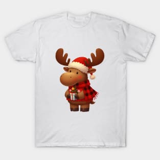 Cute Christmas Moose T-Shirt